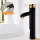 thumbnail image 3 of Grifo de baño con una sola manija, grifo para fregadero, mezclador de lavabo con un orificio, con líneas de suministro de agua, 3 of 7