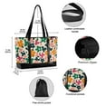 thumbnail image 2 of FORMRS Canvas Laptop Tote Bag for Women with 15.6" Computer Compartments Shoulder Handbag, Floral Blooms, 2 of 7