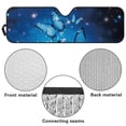thumbnail image 6 of HUIACONG Blue Butterfly Sunshade Windshield Car Sun Shade Heat Shield Sunshade Sun Visor Mat for 1997-2017 Jeep Wrangler Rubicon Sahara TJ JK JKU 2/4 Doors, 6 of 6