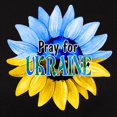 thumbnail image 3 of CafePress - Pray For Ukraine Blue And Yellow Sunflower T Shirt - Women's Traditional Fit Dark T-Shirt, 3 of 4