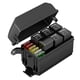 thumbnail image 1 of Caja de relés de 12v, bloque de relés de 6 ranuras, bloque de 6 vías/fusibles con relé, fusible impermeable Universal y relé Hy, 1 of 5