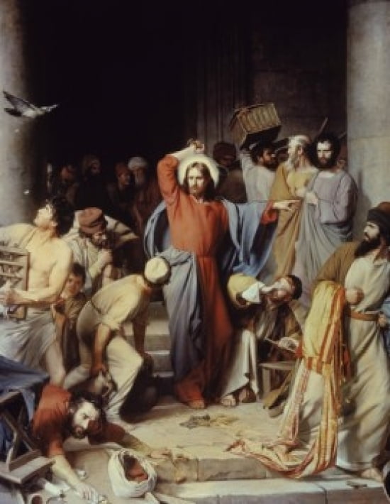Christ driving the Money Changers out of the Temple Carl Heinrich Bloch