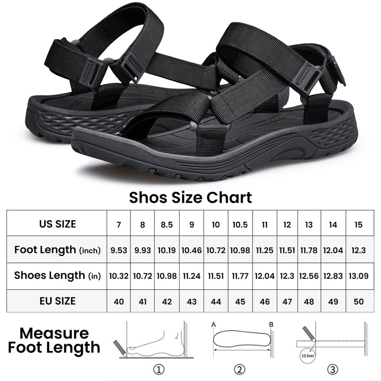 YHOON Mens Sport Sandals Hiking Open Toe Non Slip Athletic  display picture 2