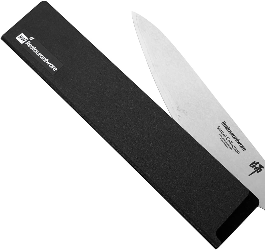 Sensei Black Plastic Knife Blade Cover / Guard - 10 1/2 x 2 - 1 count box