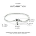 thumbnail image 4 of MULA 925 Sterling Silver Snake Chain Bracelet DIY Charms Bracelet for Women Girls Gifts for Her, 4 of 4