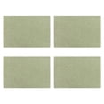 thumbnail image 2 of 4 Pieces Linen Double Layer Placemats Dining Table Modern Style Place Mats Washable Tableware Cutlery Stain-resistant Pad Home Green, 2 of 8