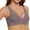 Grey, variant on Bras for Women Full Coverage Deep V Wireless No Underwire Supportive Scalloped lettes Petal Wavy Jelly Push Up Comfortable Bra