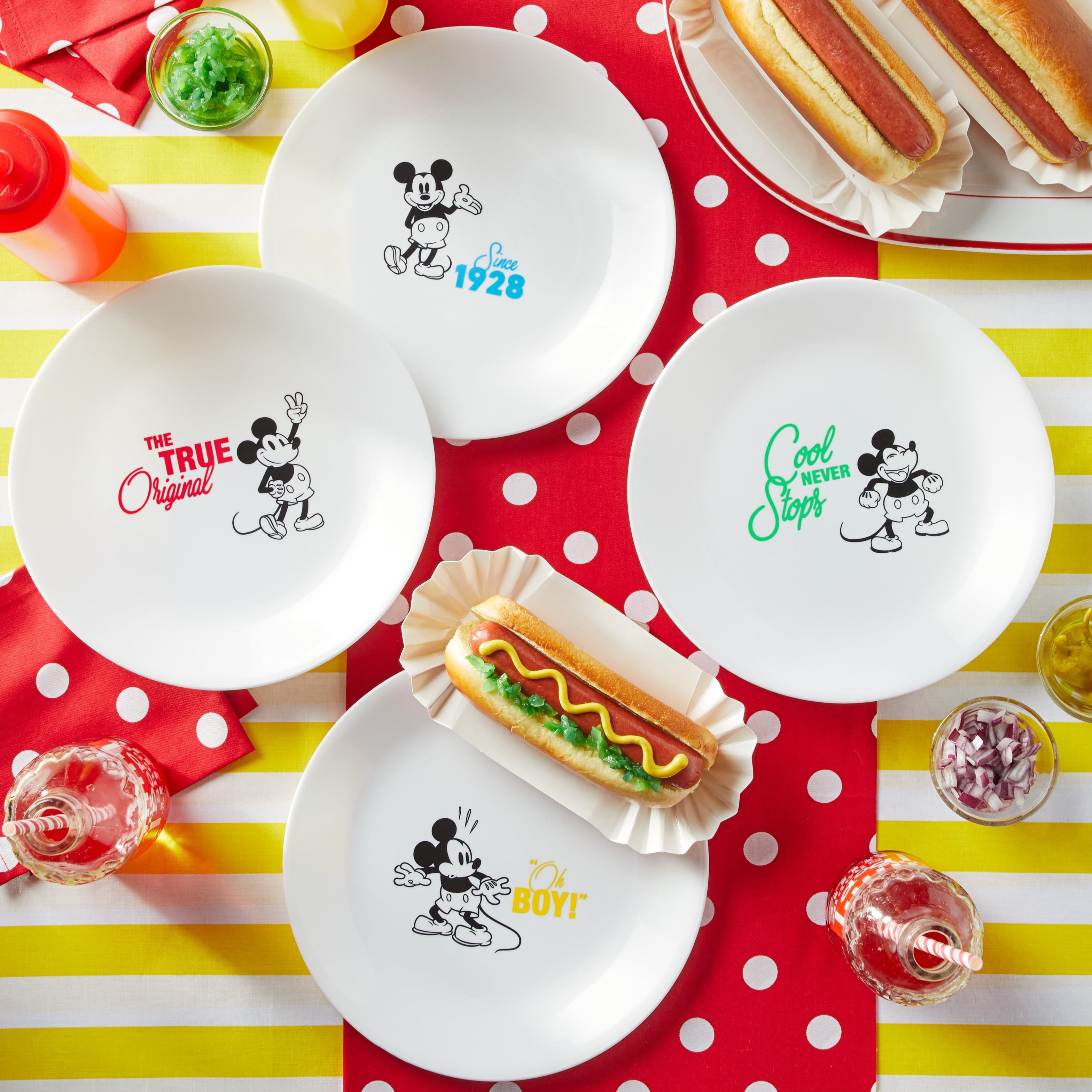 Corelle Disney 8.5” Lunch Plate 4 Pack