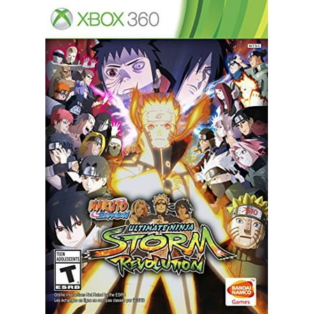Naruto Shippuden: Ultimate Ninja Storm Revolution - Xbox 360 A storm of secrets & surprises! The latest installment of the Naruto Shippuden: Ultimate Ninja Storm series will offer players a new experience in the deep & rich Naruto environment. Tons of new techniques  enhanced mechanics  more than 100 characters and a brand new exclusive character (Mecha-Naruto) designed by series creator Masashi Kishimoto.