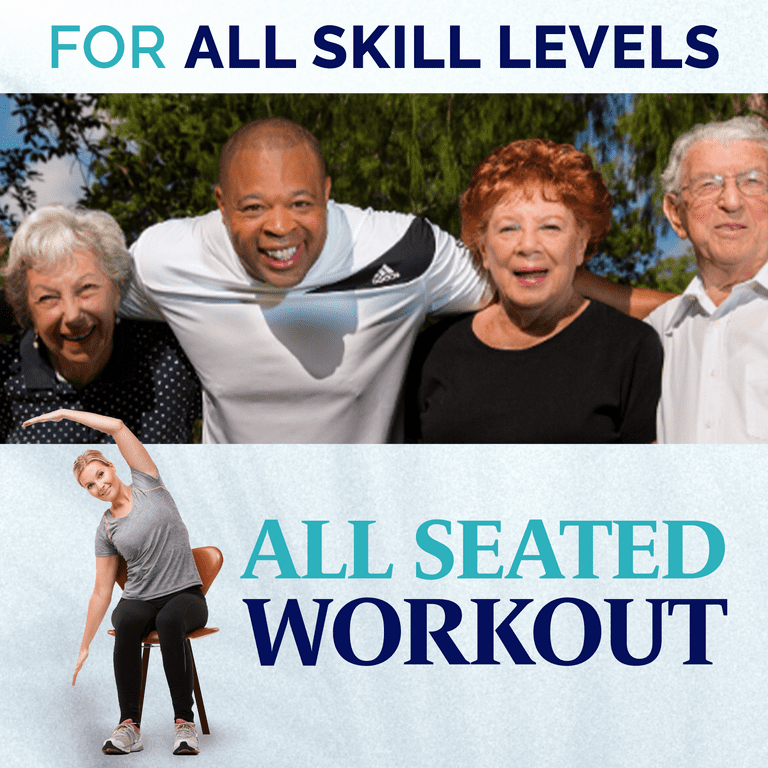Vitality 4 Life Chair Exercises DVD + Bands for Seniors Over 60