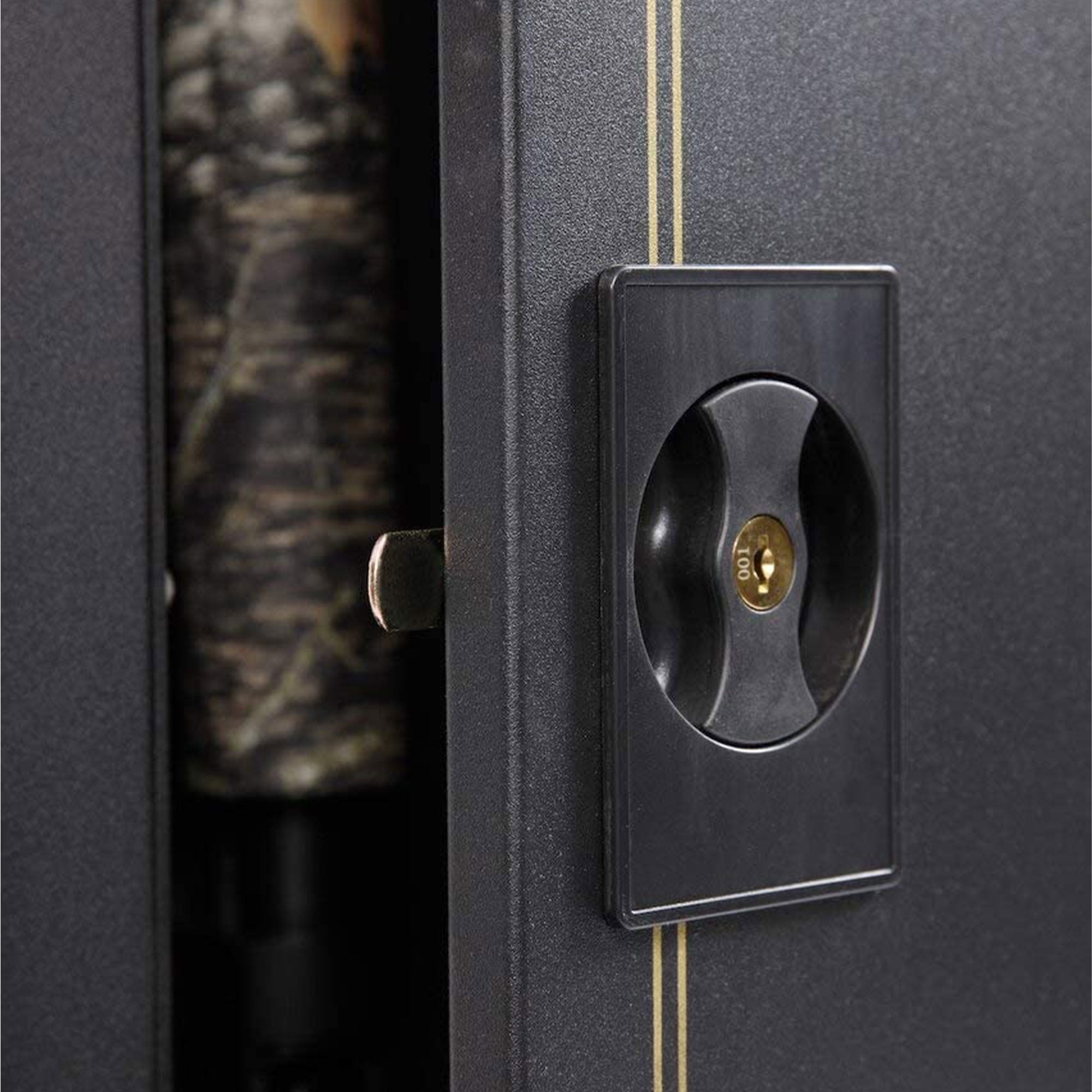 American Furniture Classics Model 901 5 Gun Safe Cabinet, Black