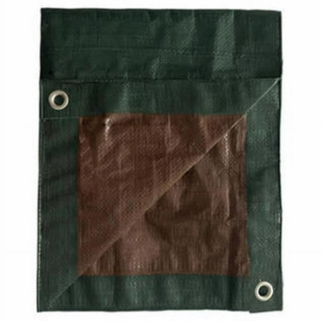 Tru Guard 100788 16 x 20 in. Polyethylene Storage Tarp Cover, Green & Brown