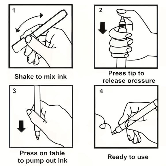 Tuscom Tombstone Marker Pen Silver, Waterproof Gravestone Paint Pen for Headstone Lettering Restoration, Permanent Outdoor Monument Touch Up Marker