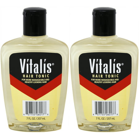 2 Pack Vitalis, Hair Tonic for Men - 7 fl oz Each (Best Old School Hair Grease)