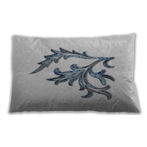 Ahgly Company Outdoor Rectangular Patterned Lumbar Throw Pillow, 13 inch by 19 inch