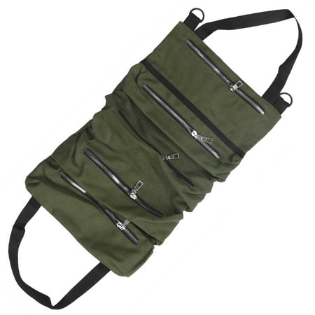 

Roll Tool Roll Multi-Purpose Tool Roll Up Bag Wrench Roll Pouch Hanging Tool Zipper Tote