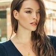 thumbnail image 3 of Gem Stone King 18K Rose Gold Plated Silver Yellow Citrine and Red Ruby Pendant and Earrings Jewelry Set for Women (5.84 Cttw, Gemstone Birthstone, Oval 11X9MM and 8X6MM with 18 inch Silver Chain), 3 of 3