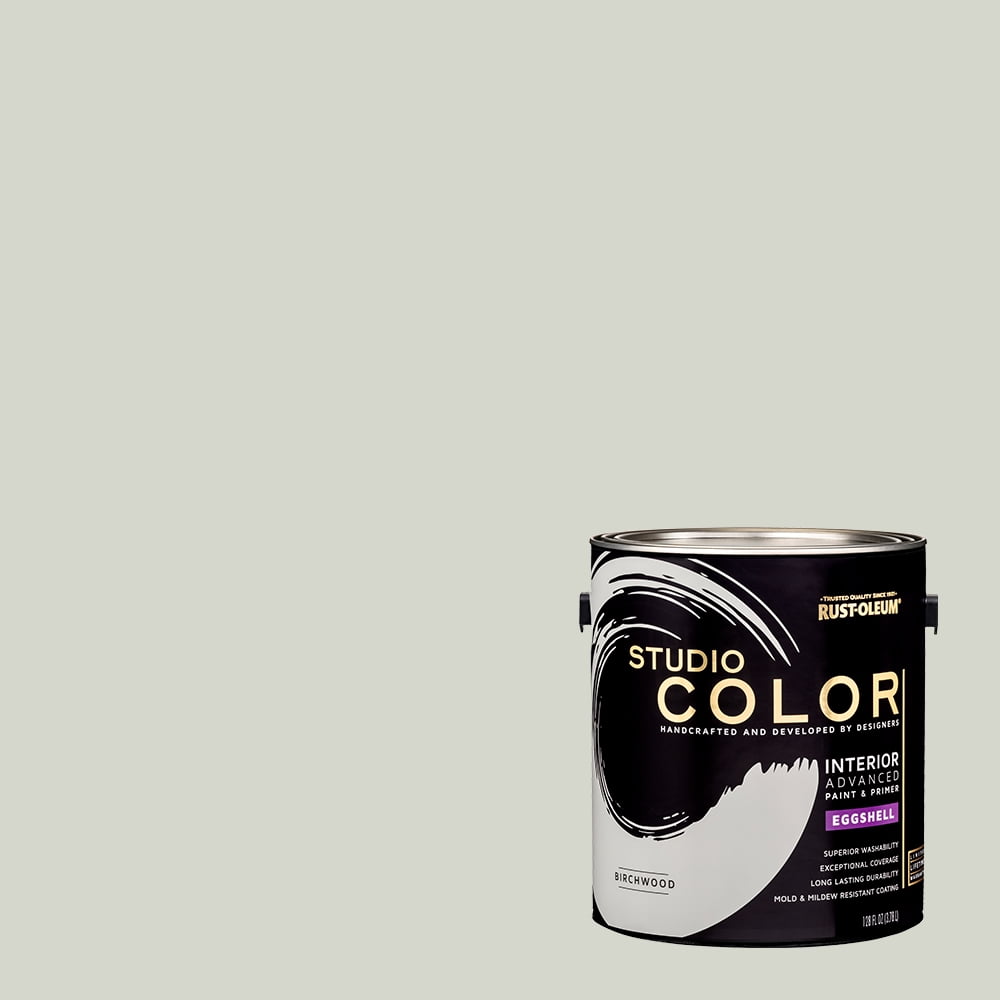 Birchwood, RustOleum Studio Color Interior Paint + Primer, Eggshell Finish, Gallon