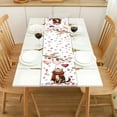 thumbnail image 6 of Valentine's Day Table Runner Red Heart Valentines Holiday Theme Cute Cat Runner Kitchen Dining Table Decoration For Home Party Decor 36.61x12.99 Inches, 6 of 7
