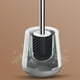 thumbnail image 5 of Cepillo de baño y soporte, mango largo, cerdas suaves de TPR, limpieza profunda, sin perforaciones Colgar en la pared, 5 of 7