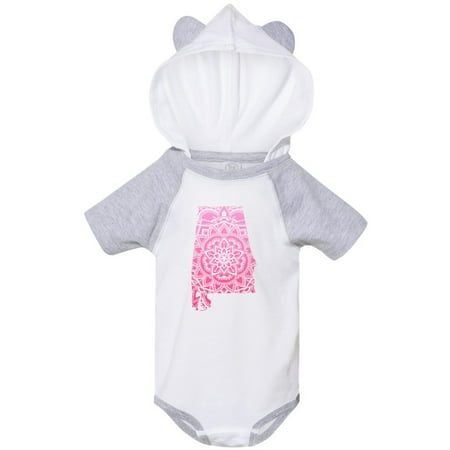 

Inktastic Alabama Silhouette Mandala Gift Baby Boy or Baby Girl Bodysuit