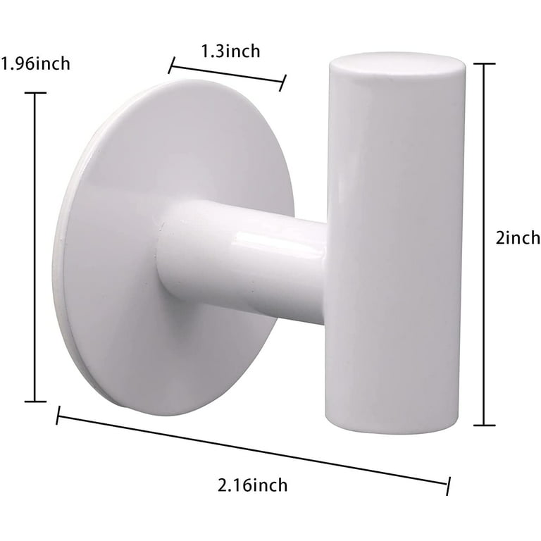 VIS'V Adhesive Hooks, White Adhesive Towel Hooks Waterproof Self Adhesive  Shower Wall Hooks Stainless Steel Stick on Hooks Heavy Duty Sticky Hooks  for