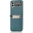 thumbnail image 5 of for Samsung Galaxy Z Flip 4 Phone Case with Card Holder,PC Hard Shockproof Back Cover Slim Durable Protective PU Leather Phone Case Cover for Samsung Galaxy Z Flip 4 5G PZ Green, 5 of 13