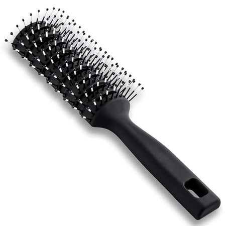 Vent Hair Brush for Blow Drying,Styling Brush Vented Hairbrush for Men and Women,Mens Vented Hair Brush with Ball Tipped Bristles for Wet Short Curly Straight Hair Blow Drying Quickly
