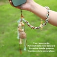 thumbnail image 2 of Natural fruta shell campana campana teléfono celular cadena planta semilla tejido a mano lanyards anti-pérdida colgante sen-set vintage bag colgante, 2 of 4