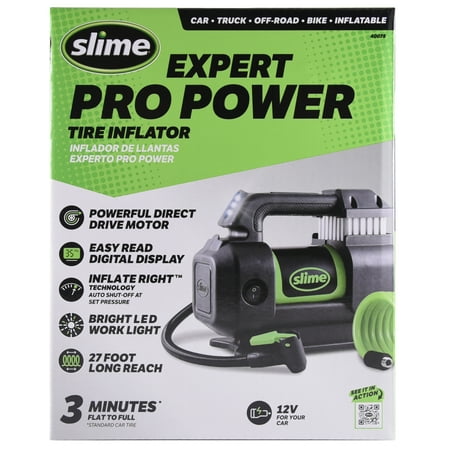 Slime Expert Pro Power 12 Volt Tire Inflator - 40078