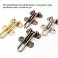 thumbnail image 4 of Door Latch Travel Portable Lock Safety Buckle Locking Reusable Tool Zinc Alloy Keyless Bathroom Hasp Drawer Cabinet Replacement Steel Color, 4 of 9