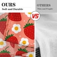 thumbnail image 3 of Rideaux de Cuisine Rouges à Motif de Fraises d'Été, Mignons Rideaux Rétro à Fleurs Courts pour Fenêtre, Ensemble de 2, Cantonnières de Traitement de Fenêtre pour Cuisine au-Dessus de l'Évier, Décoration de Salle de Bain et Salle à Manger (26x36 Pouces), 3 of 5