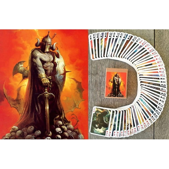 Ken Kelly FANTASY Playing Cards - Frazetta, Conan, KISS, Sword & Sorcery Art