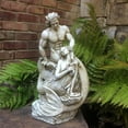 thumbnail image 3 of Homestyles 18 in. Sexy Merman & Mermaid on the Oceans Rock in Antique White Finish Nautical Garden Beach Statue, 3 of 7