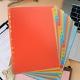 thumbnail image 4 of Orange PP Binder Divider with Tabs for Classification 20 Sheets A4 Size for School and Office Use, 4 of 8
