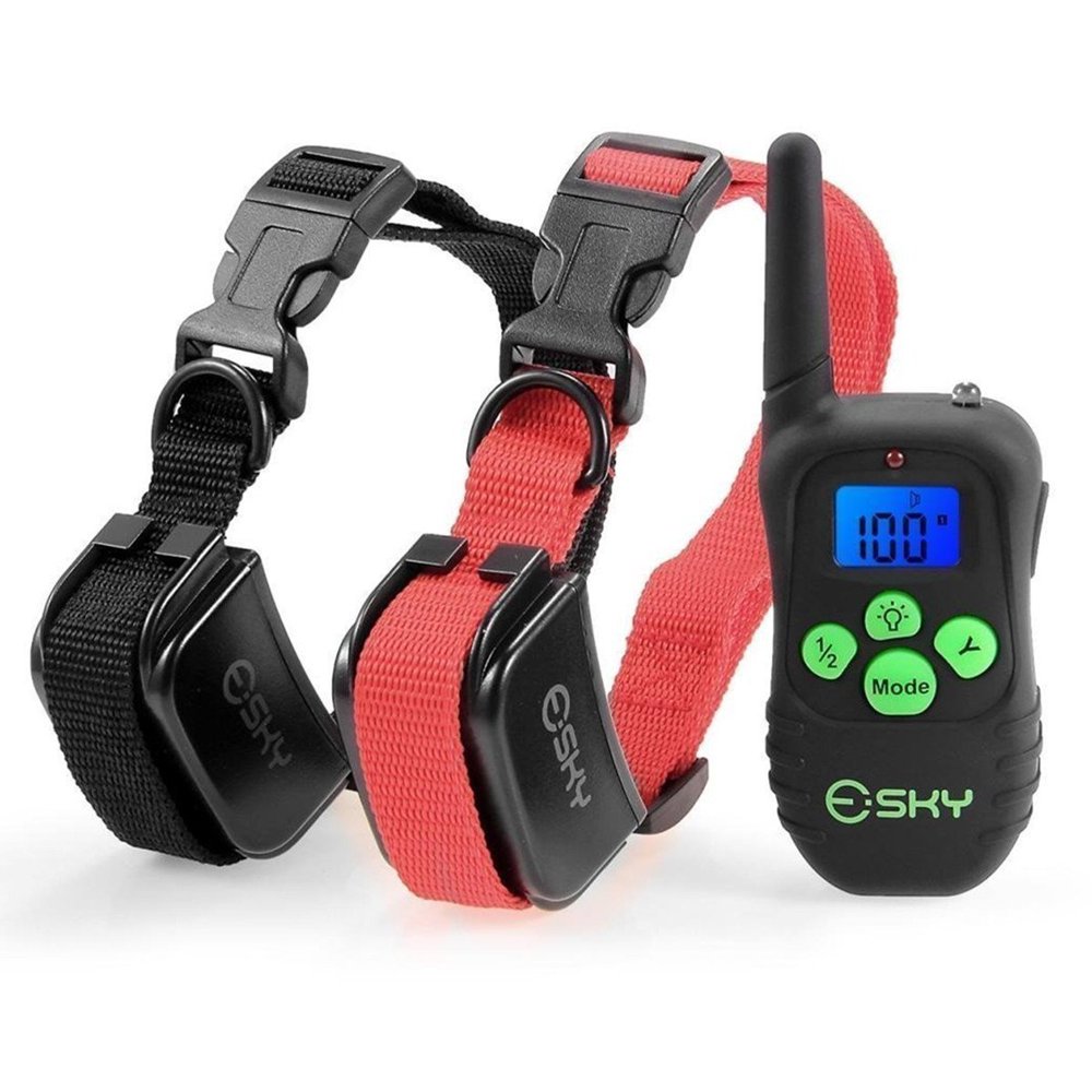 Esky Remote Dog Training Collar LCD Display 100 Level Shock Vibrate
