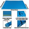 thumbnail image 5 of HALLOLURE 12.8*5FT/8.5*6FT Floating Water Pad Mat for Pool, Beach, Ocean, Lake, 3 Layer Floating Foam Fun Mat for Water Recreation and Relaxing,  Indoor carpet, 5 of 8