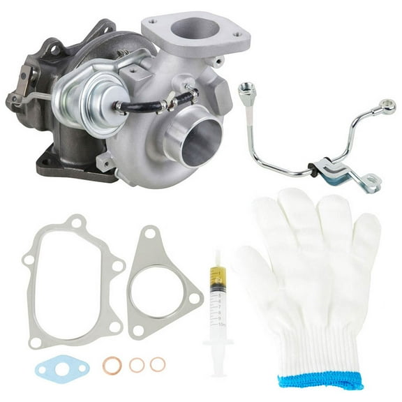 Turbo Turbocharger w/ Gaskets & Oil Feed Line For Subaru Outback XT Legacy GT 2007 2008 2009 - BuyAutoParts