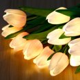thumbnail image 2 of pequeña luz de noche Lámpara LED de noche de tulipán, lámpara de mesa con flores, luz de ambiente, lámpara de noche para dormitorio, adorno de flor de simulación Romacci pequeña luz de noche, 2 of 7