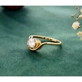 thumbnail image 3 of 2Ct Round Cut Natural Moissanite Women's Engagement Ring 14K Yellow Gold Plated, 3 of 3