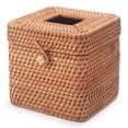 thumbnail image 2 of Funda cuadrada para caja de pañuelos de ratán DECRAFTS, 15 x 15 x 14 cm, color natural, 2 of 7