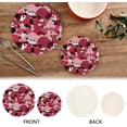 thumbnail image 3 of SKYSONIC Koi Fish Pink Flower Pot Holders Trivets, 2 Pcs Heat Resistant Trivets,Japan Style Cotton Thread Weave Mats for Hot Pads Pans Pot Bowl Teapot for Kitchen Decor, 3 of 7