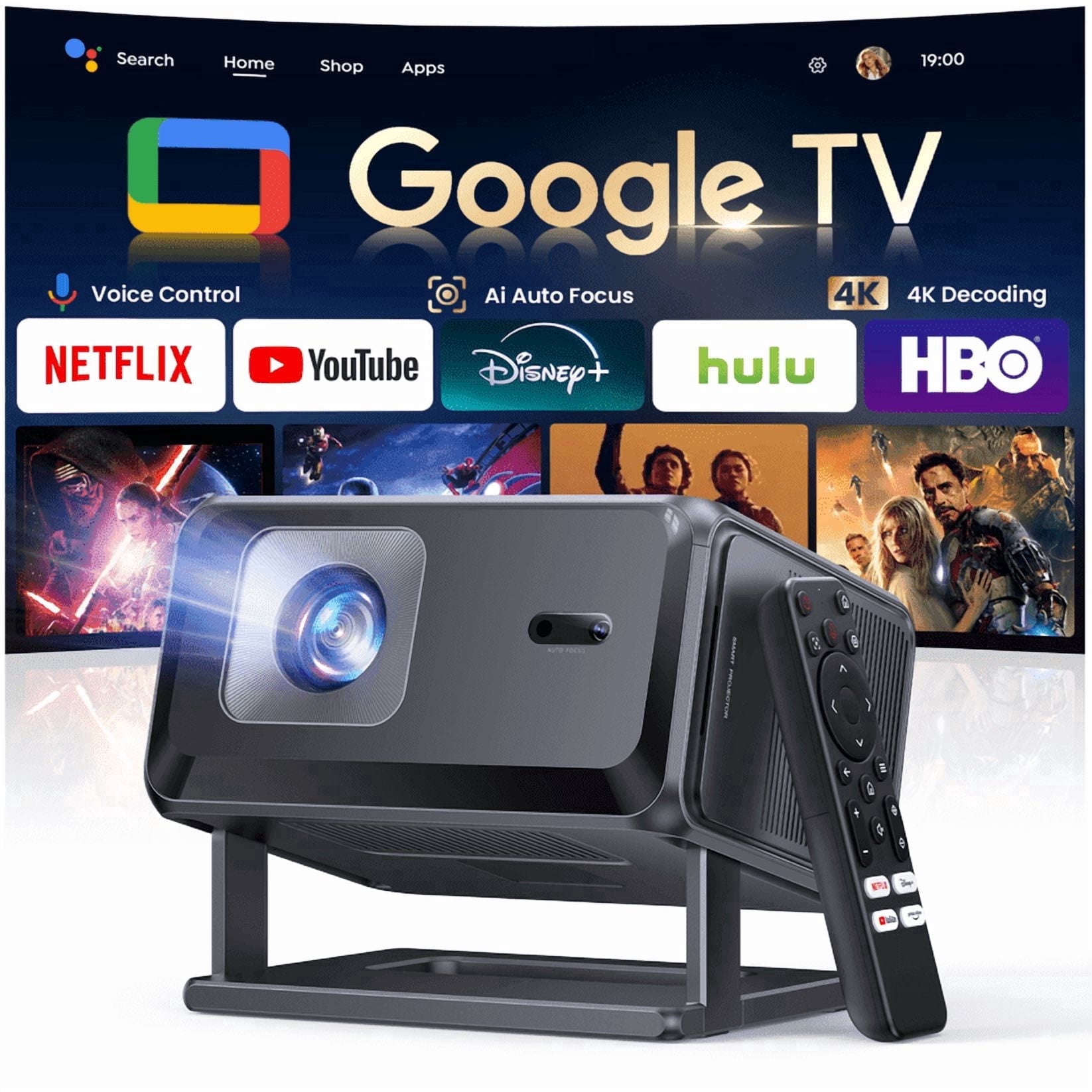 Yaber T2 Plus 1080P Home Theater Projector, JBL Speakers & Dolby