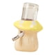 thumbnail image 5 of Botella de agua de cerámica con forma de hámster, diseño de dibujos animados, fácil de limpiar, a prueba de fugas y decorativa con forma de hongo. amarillo claro, 5 of 9