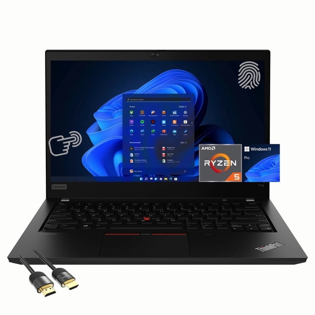 Lenovo ThinkPad T14 Gen 2 Laptop Pantalla Táctil de 14 AMD Ryzen 5 Pro 5650U 16GB 1TB PCIe SSD