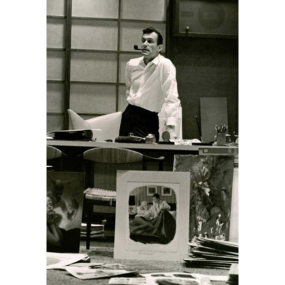 Poster Time Hugh Hefner Poster Pipe 11inx17in Mini Poster 11x17 poster Color Category: Multi, Unframed, Ages: Adults, Rectangle