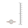 thumbnail image 4 of Imperial 3/4Ct TDW Diamond 14k Rose Gold Halo Engagement Ring (I-J, I2), 4 of 4