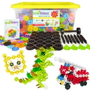 VIAHART Brain Flakes 2500+ Piece Build 'n' Build Kit | A Creative and Educational Alternative to Building Blocks| Wheel Pieces & Special Parts Included! | A Great STEM Toy for Both Boys and Girls!