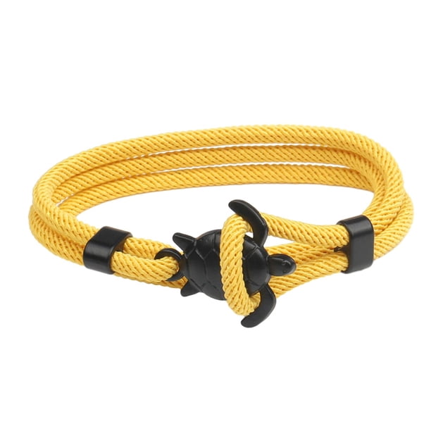 Pulsera de tortuga / Pulsera de mujer / Regalos para amantes de / Ligera y multicapa Amarillo