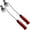 RED, variant on CZS 2PCS Garden Weed Pulling Tool Uprooting Weeding Tool 4 Teeth Weed Puller Tool Manganese Steel Garden Weeder Tool for Vegetable Gardening Planting, Black